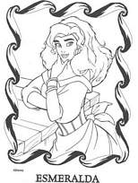 coloriage portrait esmeralda